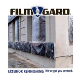 Film-Gard Plastic Sheeting 4 mil X 10 ft. W X 50 ft. L Polyethylene Black 1 pk