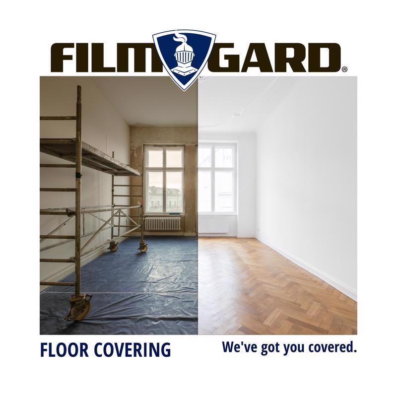 Film-Gard Plastic Sheeting 4 mil X 10 ft. W X 50 ft. L Polyethylene Black 1 pk