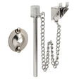 Prime-Line U 9858 Patio Door Lock, Steel, Chrome, 1-3/8 to 1-3/4 in Thick Door
