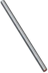 National Hardware N179-465 Threaded Rod, 5/8-11 Thread, 24 in L, A Grade, Steel, Zinc, UNC Thread