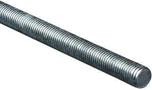 National Hardware N179-556 Threaded Rod, 3/4-10 Thread, 36 in L, A Grade, Steel, Zinc, UNC Thread