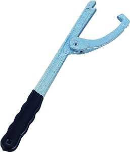ProSource T149-3L Locknut Wrench, 11-5/8 in L, Steel, Chrome