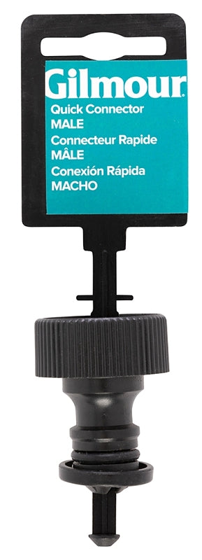 Gilmour 839074-1001 Garden Hose Connector Male, Male, Polymer