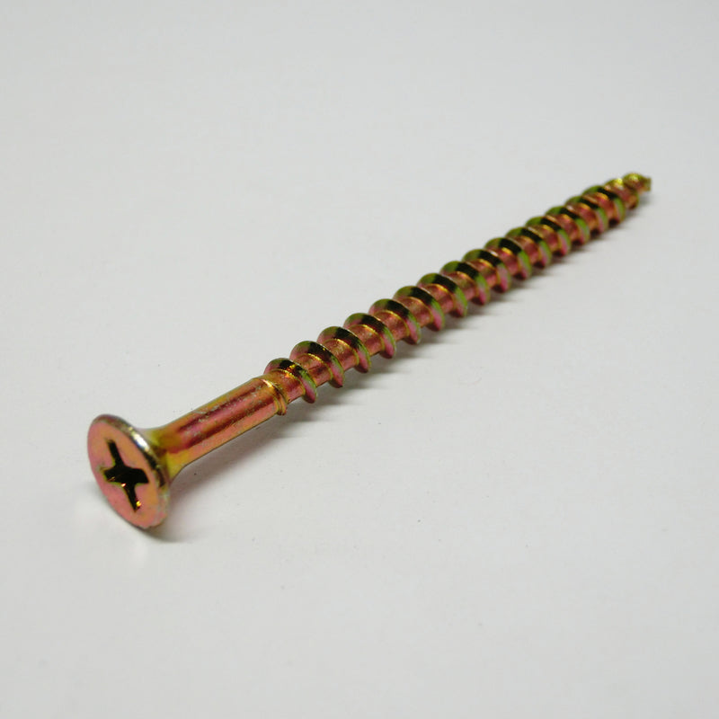 Ace No. 8 X 2-1/2 in. L Phillips Yellow Zinc Coarse Cabinet Screws 555 pk
