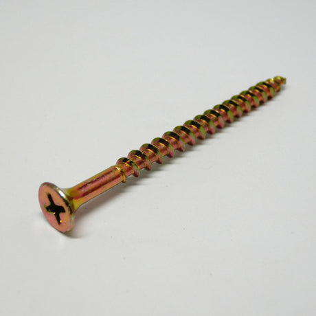 Ace No. 8 X 2-1/2 in. L Phillips Yellow Zinc Coarse Cabinet Screws 555 pk