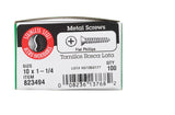 HILLMAN No. 10 X 1-1/4 in. L Phillips Flat Head Sheet Metal Screws 100 pk