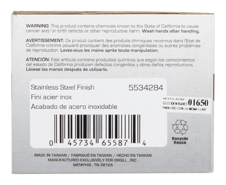 ProSource TS600BRA4B Entry Knob, Stainless Steel, K3, KW1 Keyway, 3 Grade, Pack of 3