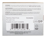 ProSource TS600BRA4B Entry Knob, Stainless Steel, K3, KW1 Keyway, 3 Grade, Pack of 3