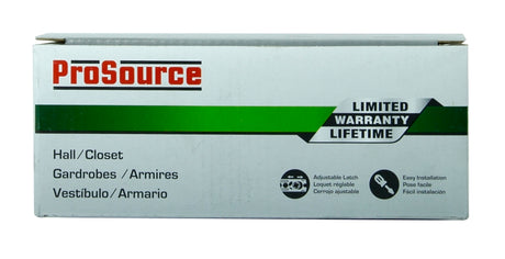 ProSource TS730BRA4B Passage Knob, Metal, Polished Brass, 2-3/8 to 2-3/4 in Backset, 1-3/8 to 1-3/4 in Thick Door