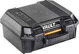 Pelican International VCV100-0020BLK Small Pistol Case, Polyethylene, Black, Hasp Lock