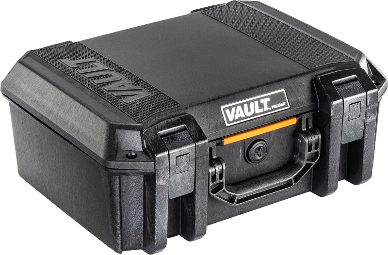 Pelican International VCV300-0020BLK Large Pistol Case, Polyethylene, Black, Hasp Lock