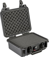 Pelican 1200-000-110 Protector Case, 10.62 in L, 9.68 in W, 4.87 in H, Polypropylene, Black