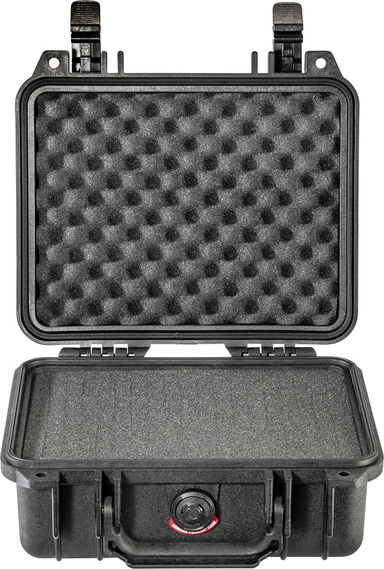 Pelican 1200-000-110 Protector Case, 10.62 in L, 9.68 in W, 4.87 in H, Polypropylene, Black