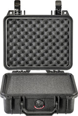 Pelican 1200-000-110 Protector Case, 10.62 in L, 9.68 in W, 4.87 in H, Polypropylene, Black