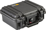 Pelican 1200-000-110 Protector Case, 10.62 in L, 9.68 in W, 4.87 in H, Polypropylene, Black