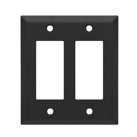 Westek 163RRMB Decorative Century Wallplate, Steel, Matte Black