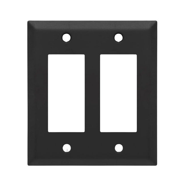 Westek 163RRMB Decorative Century Wallplate, Steel, Matte Black