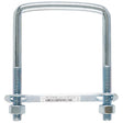 Hampton 3/8 in. X 3 in. W X 4 in. L Coarse Zinc-Plated Steel Square Bend U Bolt, Pack of 10