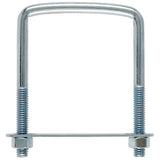 Hampton 3/8 in. X 3 in. W X 4 in. L Coarse Zinc-Plated Steel Square Bend U Bolt, Pack of 10