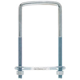 Hampton 3/8 in. X 3 in. W X 6 in. L Coarse Zinc-Plated Steel Square U-Bolt, Pack of 10