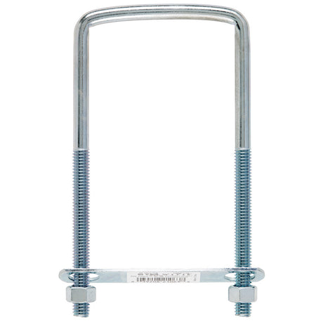 Hampton 3/8 in. X 3 in. W X 6 in. L Coarse Zinc-Plated Steel Square U-Bolt, Pack of 10