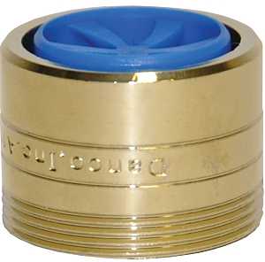 Danco 10478 Faucet Aerator, 15/16-27 x 55/64-27 Male x Female Thread, Brass, Polished Brass, 1.5 gpm