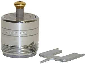 Danco 10490 Faucet Aerator, 15/16-27 x 55/64-27 Push-Fit, Brass, Chrome Plated, 1.5 gpm