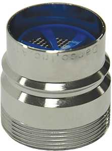 Danco 10507 Dishwasher Aerator Adapter, 15/16 x 55/64 in, Male x Female Thread, Brass, Chrome-Plated