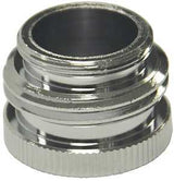 Danco 10509 Hose Aerator Adapter, 55/64 x 3/4 x 55/64 in, Male/GHTM x Female, Brass, Chrome-Plated