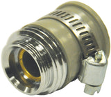 Danco 10514 Hose Aerator Adapter, 55/64 x 3/4 in, Male x GHTM, Brass, Chrome-Plated