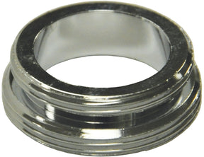 Danco 10520 Series Aerator Adapter, For: 15/16 Male Thread Devices, 15/16-27 x 55/64-27 in, Male, Brass, Chrome Plated