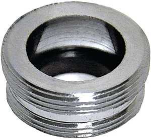 Danco 10508 Aerator Adapter, 55/64 x 13/16 in, Male, Brass, Chrome-Plated