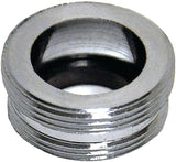Danco 10508 Aerator Adapter, 55/64 x 13/16 in, Male, Brass, Chrome-Plated