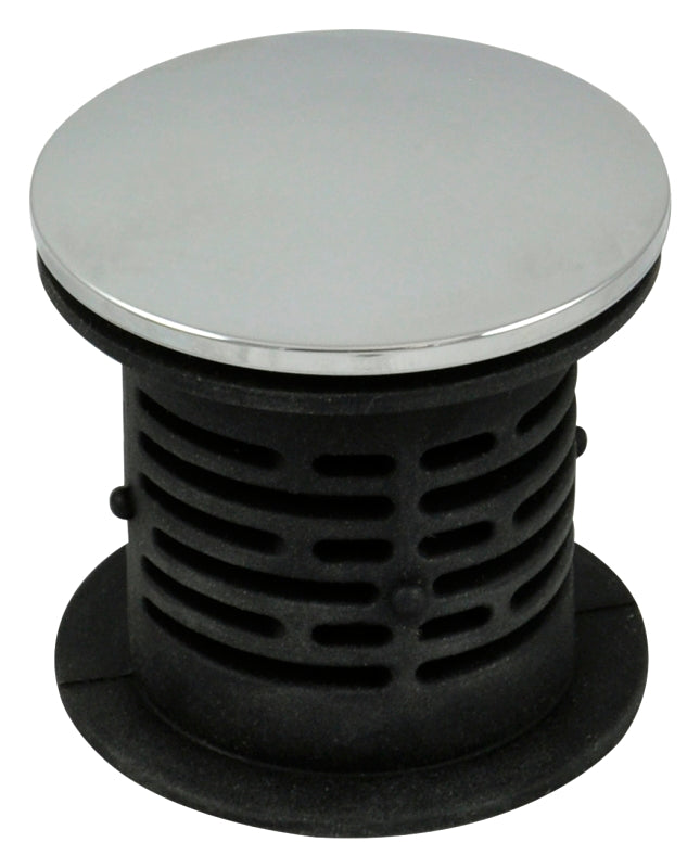 Danco 10772 Bathtub Hair Catcher and Stopper, Silicone, Chrome-Plated