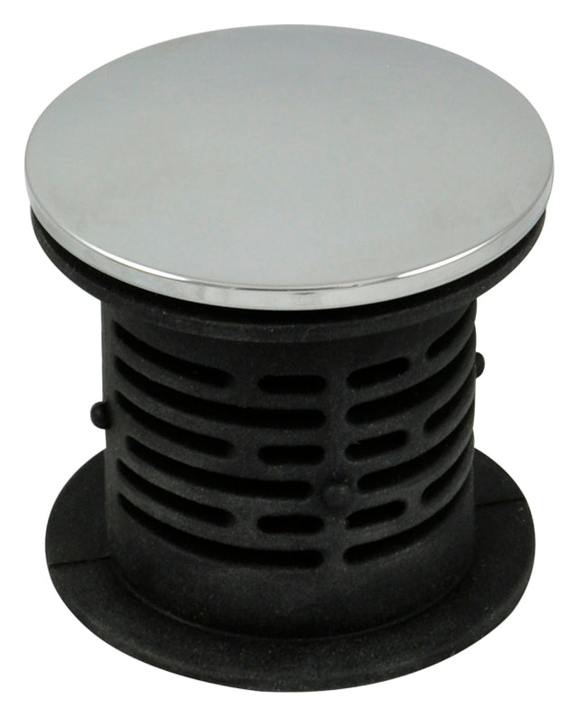 Danco 10772 Bathtub Hair Catcher and Stopper, Silicone, Chrome-Plated