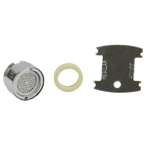 Danco 10866 Dual Thread Vandal Proof Aerator, 15/16 x 55/64 in Male x Female, Brass, Chrome Plated, 1.2 gpm