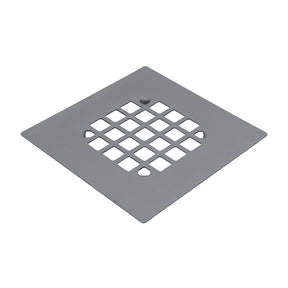 Danco 11045 Shower Drain Cover, Stainless Steel, Brushed Nickel, Specifications: Square Shape, Snap-In Mount