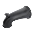 Danco 11080 Decorative Tub Spout with Pull-Up Diverter, 6-1/4 in L, Metal, Matte Black