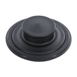 Danco 12075 Garbage Disposal Drain Stopper, 3.38 in Dia, 1 in H, Stainless Steel, Black