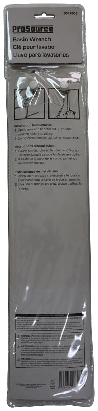 ProSource T151-3L Basin Wrench, Carbon Steel