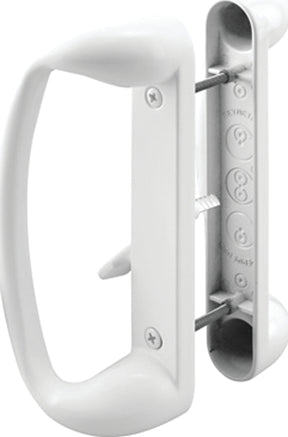 Prime-Line C 1176 Handle Set, Aluminum, Painted, 1-5/8 to 1-7/8 in Thick Door