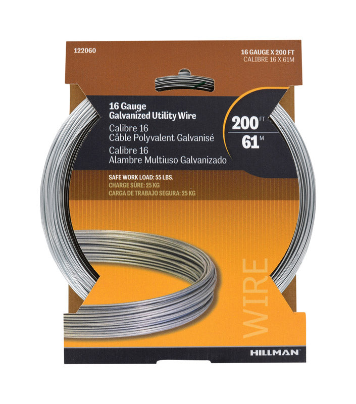 HILLMAN 2100 ft. L Galvanized Steel 16 Ga. Wire