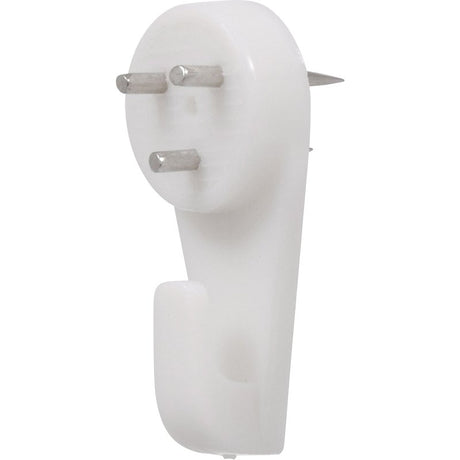 OOK 50095 Hardwall Hanger, 15 lb, Plastic, White