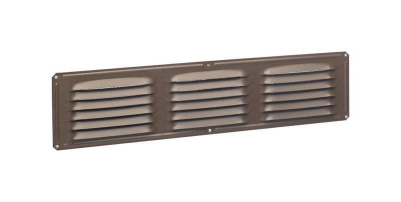 Air Vent 4 in. H X 16 in. L Brown Aluminum Undereave Vent, Pack of 24