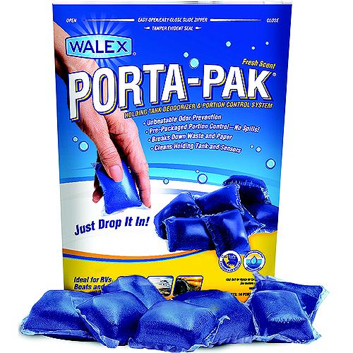 Walex PPSGBG PPSGBG Porta-Pak Fresh Scent Holding Tank Deodorizer, 50/Pk