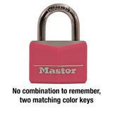 Master Lock 1-5/16 in. H X 1/2 in. W X 1-9/16 in. L Vinyl Covered Steel Double Locking Covered Padlo