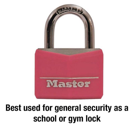 Master Lock 1-5/16 in. H X 1/2 in. W X 1-9/16 in. L Vinyl Covered Steel Double Locking Covered Padlo