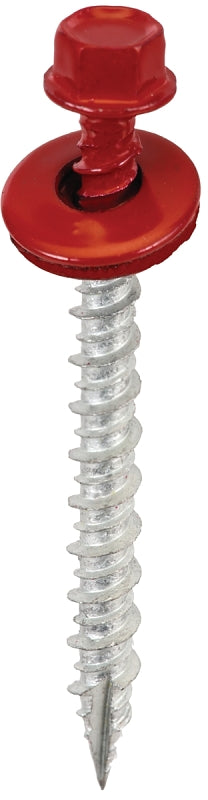 Acorn International SW-MW2CR250 Screw, High-Low, Twin Lead Thread, Hex Drive, Self-Tapping, Type 17 Point, Crimson