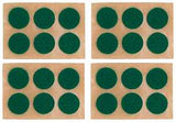 ProSource PH-122294-PS Furniture Pad, Felt Cloth, Green, 5/8 in Dia, 1/16 in Thick, Round