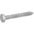 HILLMAN 1/4 in. X 4 in. L Hex Hot Dipped Galvanized Steel Lag Screw 100 pk